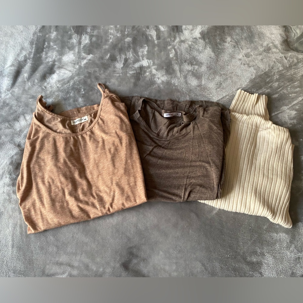 Tan Long Sleeve Trio
